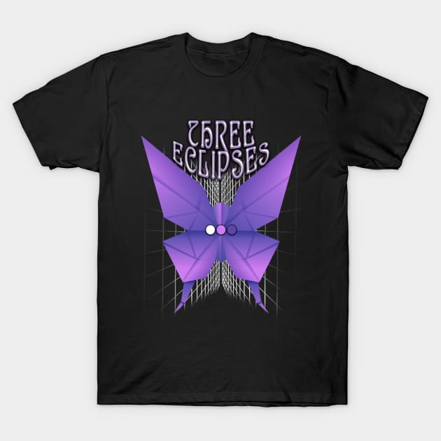 Japanese Origami Butterfly Vaporwave Futurism Streetwear T-Shirt by Sassee Designs